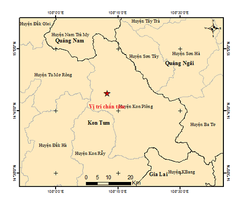 Thông báo tin động đất ngày 19 tháng 02 năm 2025